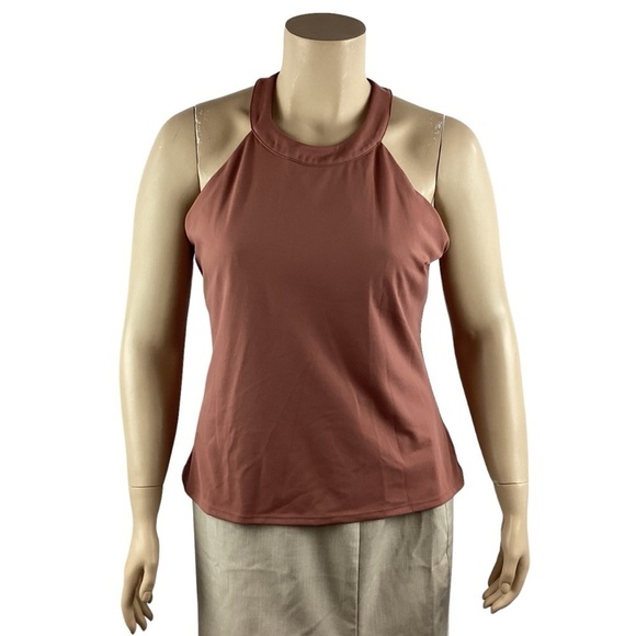 GapFit Studio Support Top Size XXL Mauvey Brown - Picture 1 of 7
